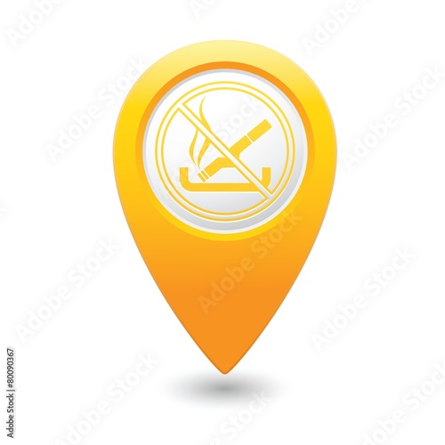 Red map pointer with no smoking sign Free Download Red map pointer with no smoking sign - GFXLoad