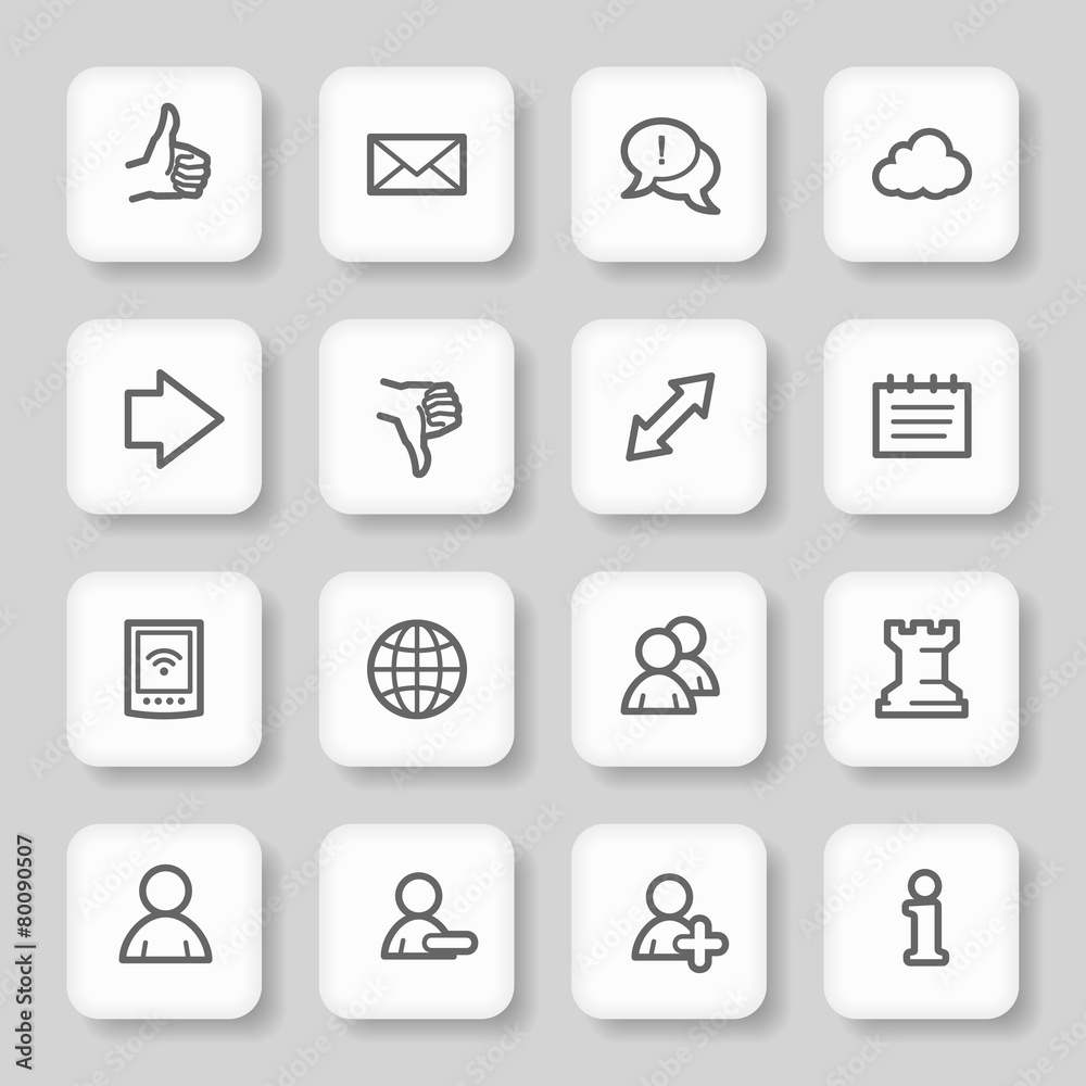 Social media web icons Social media web icons