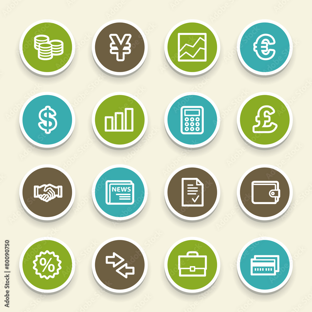 Finance web icons set Finance web icons set