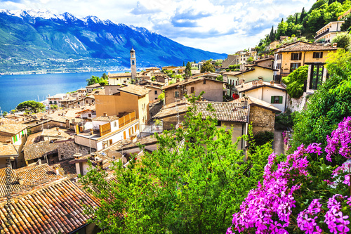 Limone - beautiful town in Lago di Garda, Italy north photo