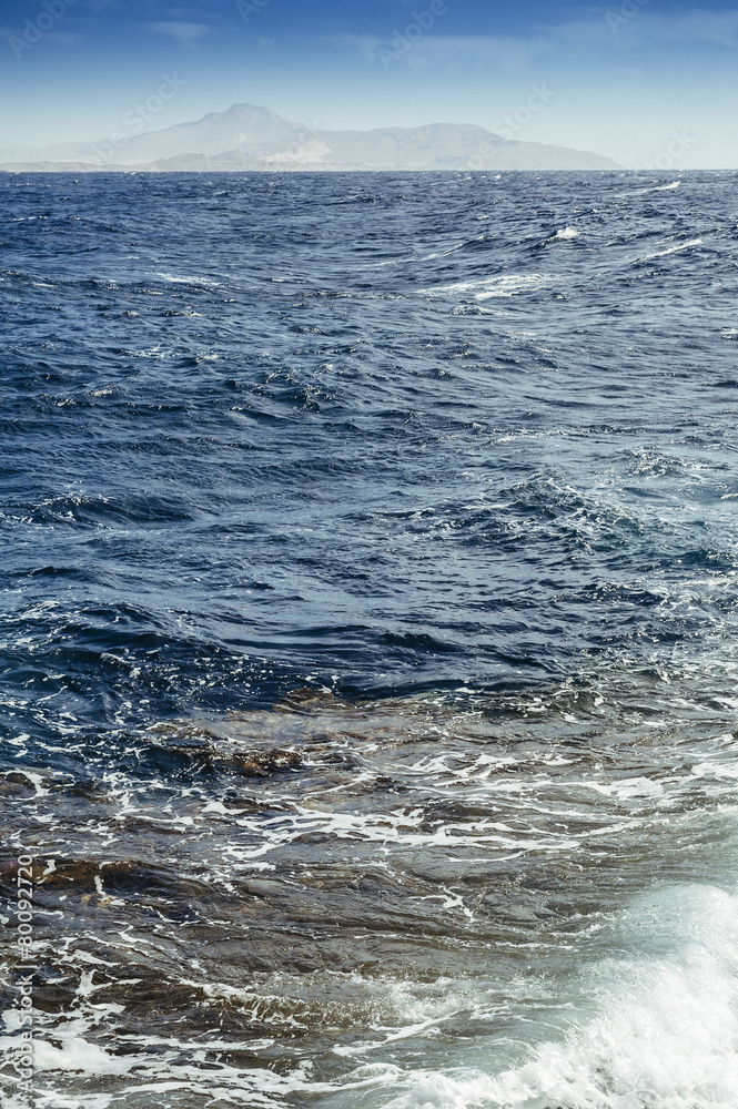 Fototapeta premium Wonderful solar Red Sea beach at a luxury hotel, at sunset