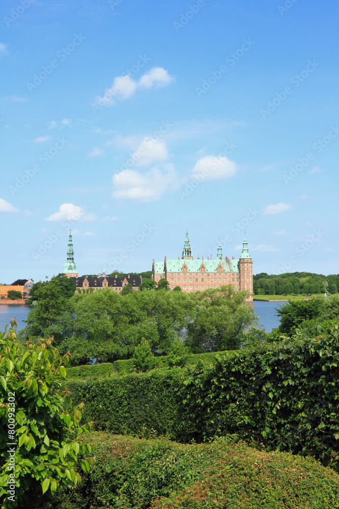 Frederiksborg Palace and its vicinities, Hillerod, Denmark