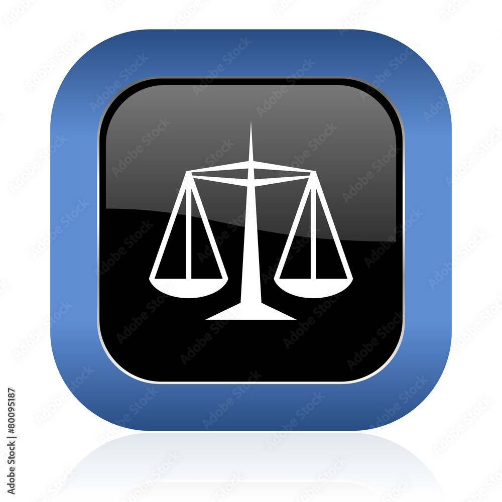 justice square glossy icon law sign justice square glossy icon law sign