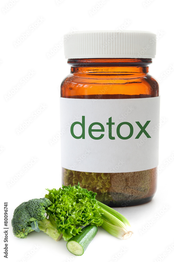 Detox pill jar concept