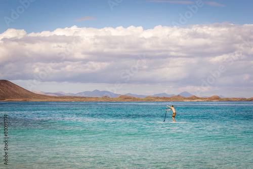 Lone Paddleboarder