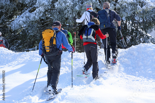 Schneeschuhwandergruppe photo