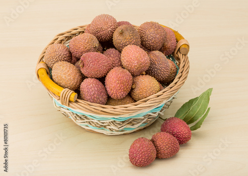 Tropical fruit - lychee photo