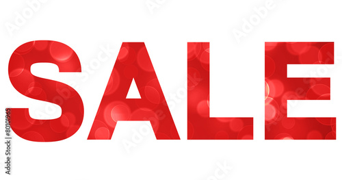 Sale bokeh sign