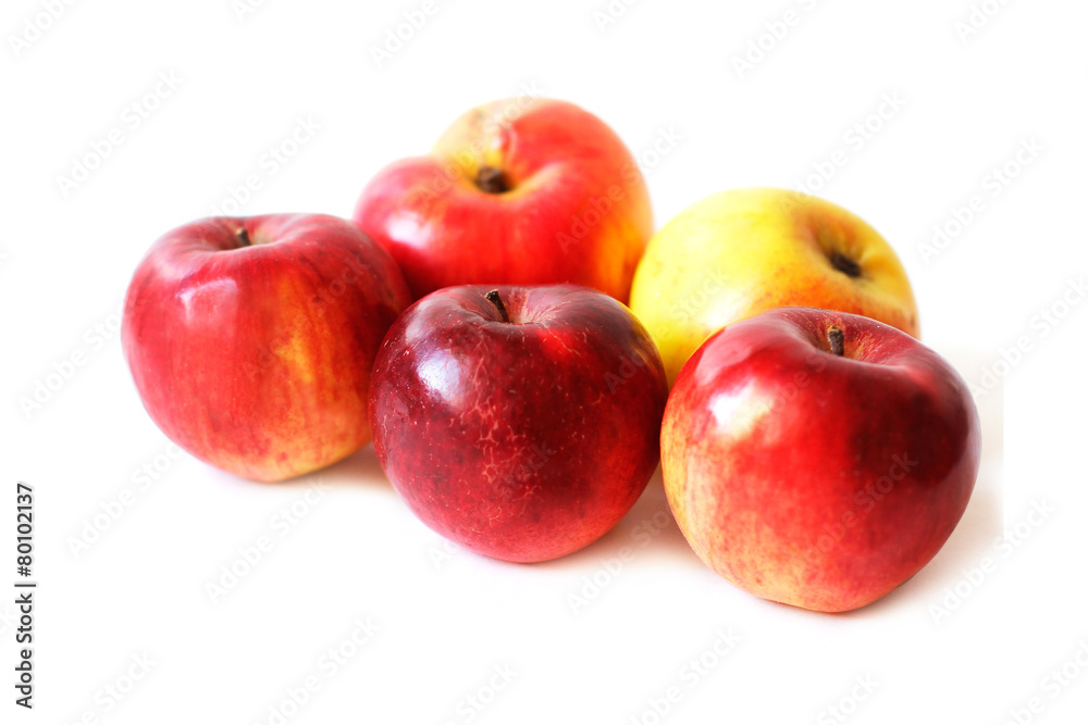 Juicy apple on white background Juicy apple on white background
