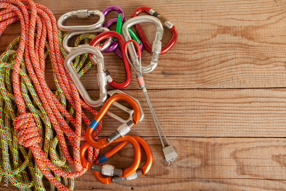 Mountain gear for climbing Mountain gear for climbing