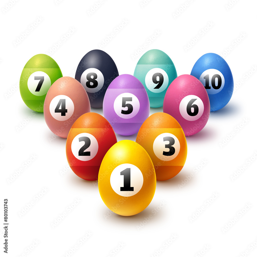 Funny Easter eggs isolated on white Funny Easter eggs isolated on white