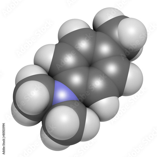 N,N-dimethyl-p-toluidine (DMPT) molecule.  photo