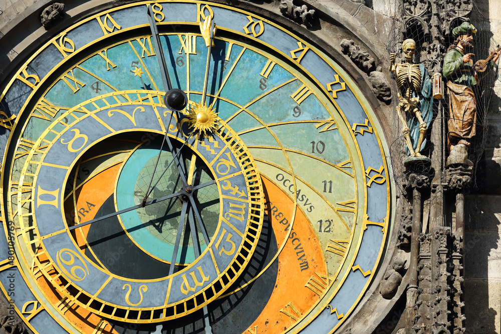 Historical medieval astronomical Clock in Prague