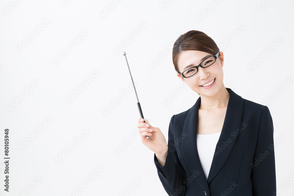 asian businesswoman on white background asian businesswoman on white background