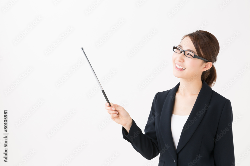 asian businesswoman on white background asian businesswoman on white background