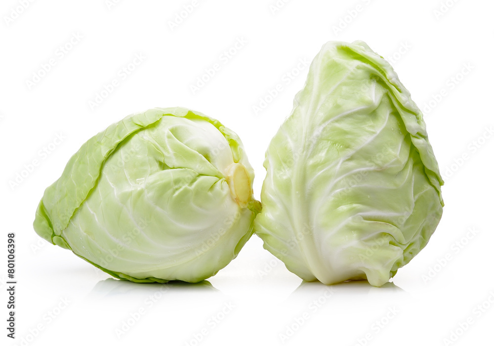 Fototapeta premium fresh chinese cabbage on a white background