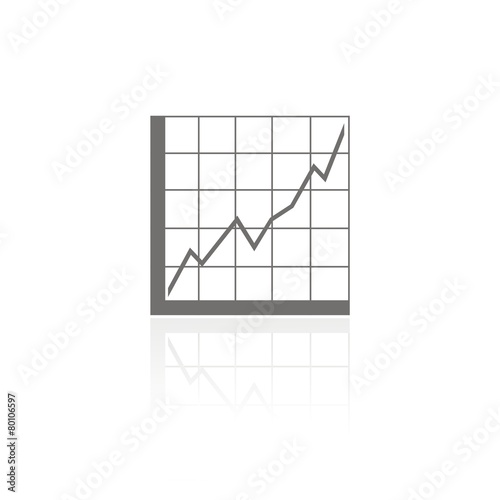 Icono gráfica analítica FB reflejo