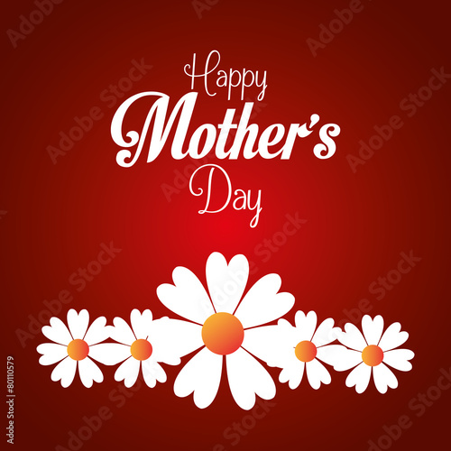 Mothers day card design, vector illustration.