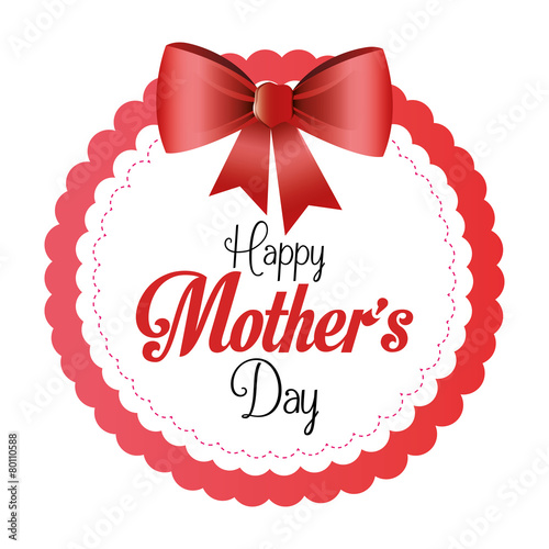 Mothers day card design, vector illustration.