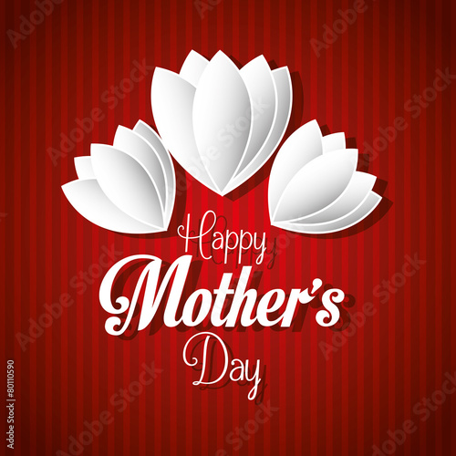 Mothers day card design, vector illustration.