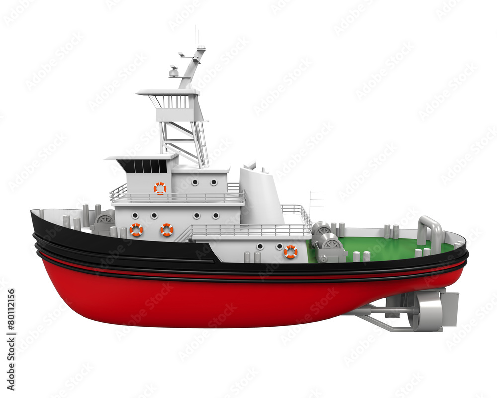 Tugboat Isolated Tugboat Isolated
