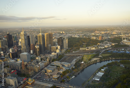 aerial view of Melbourne © allensima