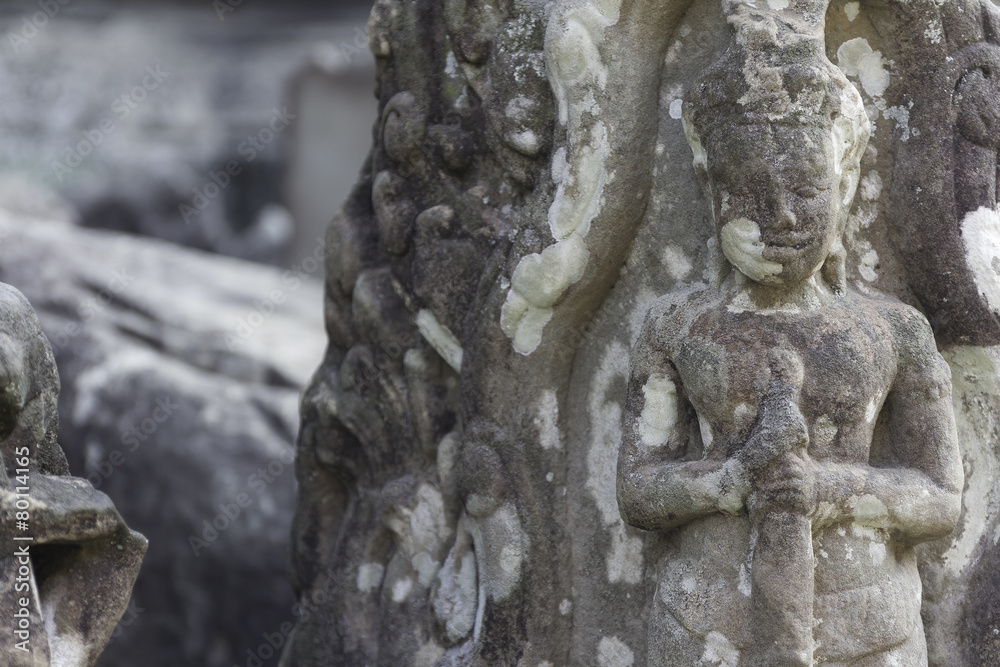 Beautiful Stone Carving, Angkor Wat, Cambodia