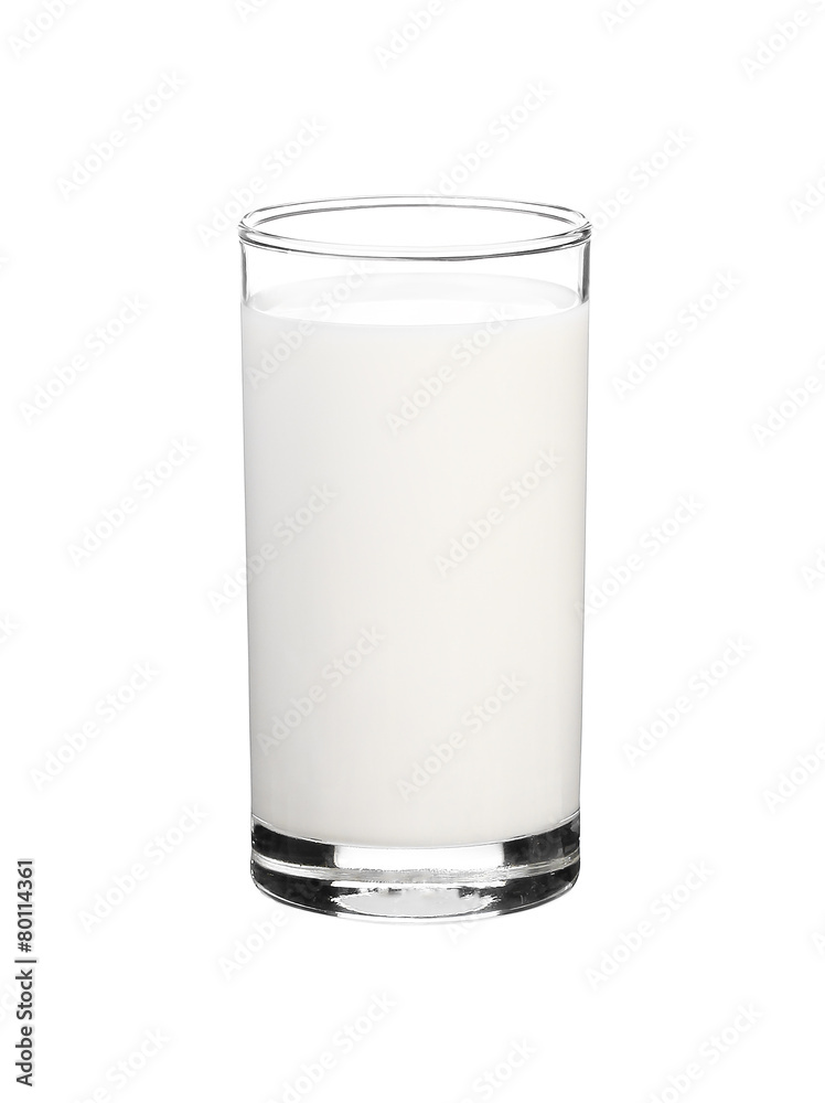 glass of milk isolated on white background glass of milk isolated on white background
