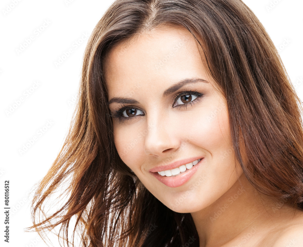 Portrait of beautiful young woman, isolated Portrait of beautiful young woman, isolated