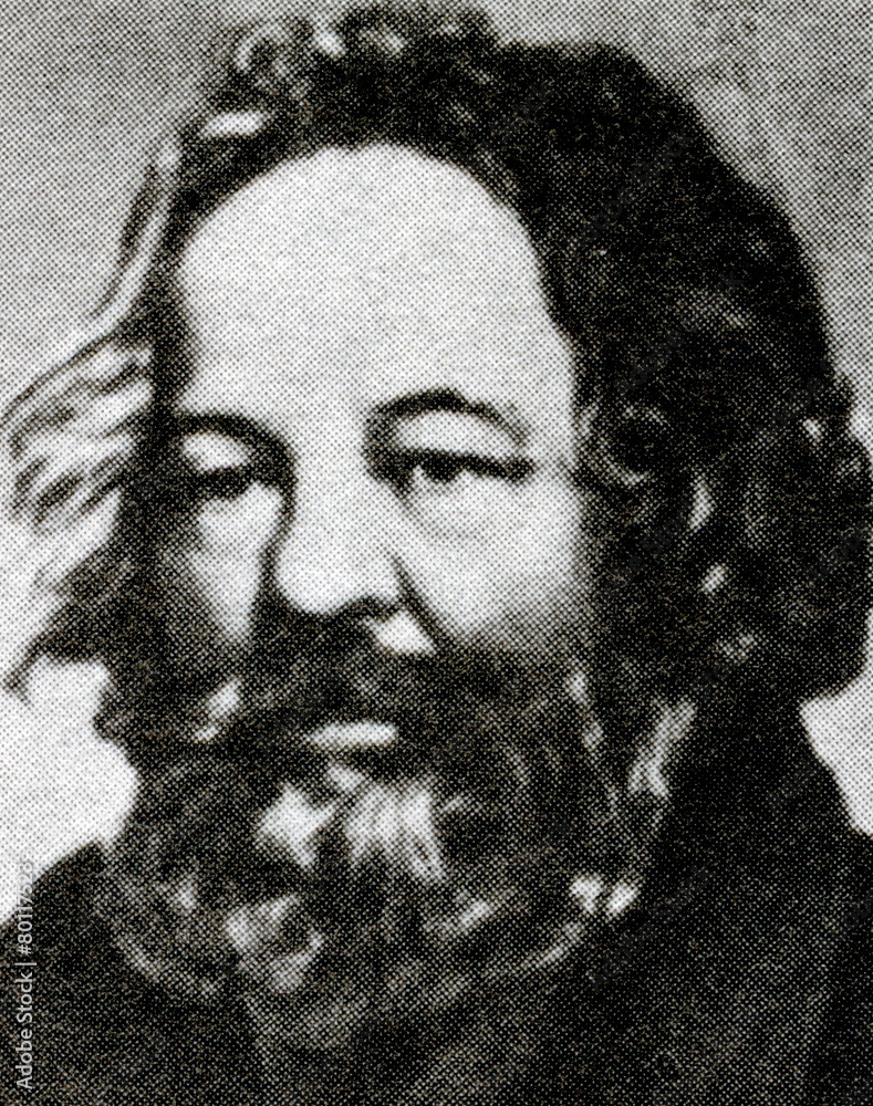 Mikhail Bakunin, Russian revolutionary anarchist Stock Photo | Adobe Stock