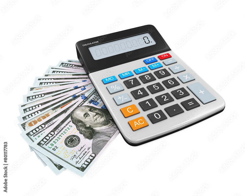 Calculator and Dollars Calculator and Dollars