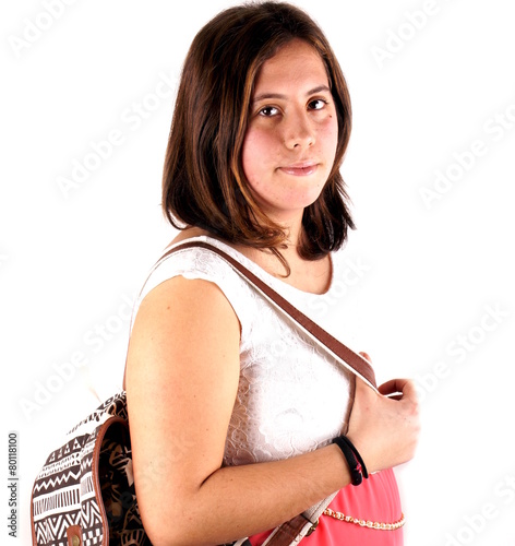 Girl with bag