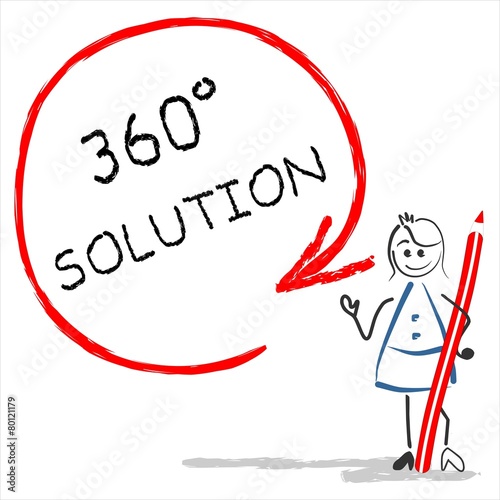 Solution way - teacher / professor with pen