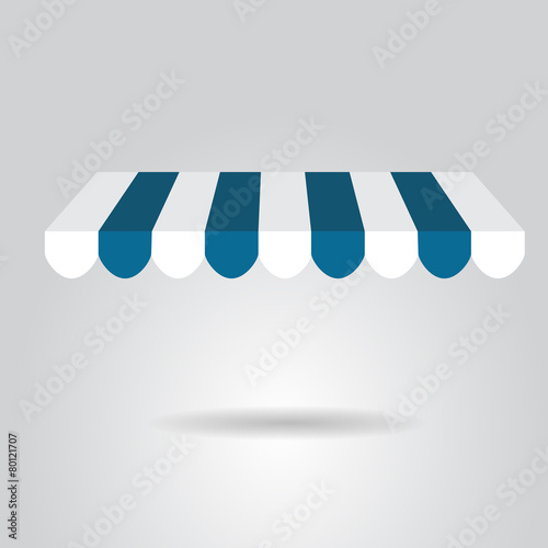 Awning vector illustration.