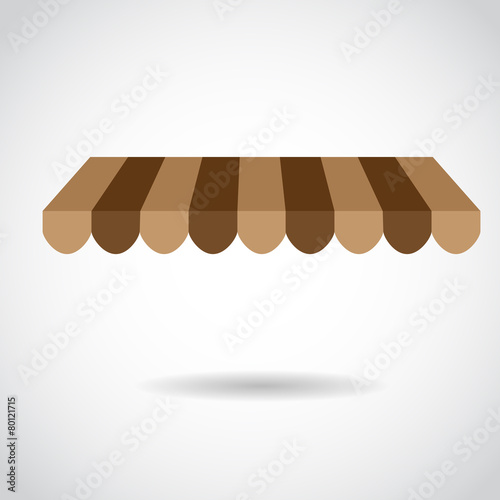 Awning vector illustration.