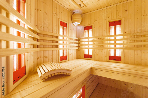 Wooden sauna