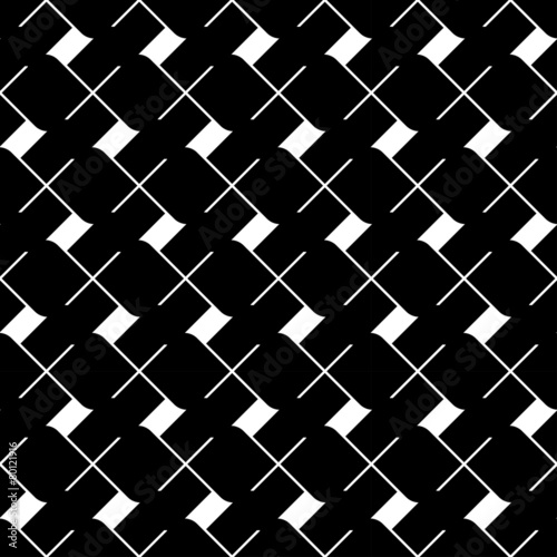 Black and white geometric seamless pattern, abstract background.