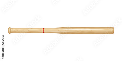 Wooden baseball bat