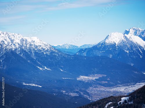 mountain Alpine landscape Europe Austrian winter