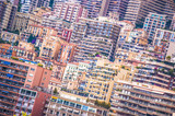 Panorama View of dozens of apartment blocks in Monaco