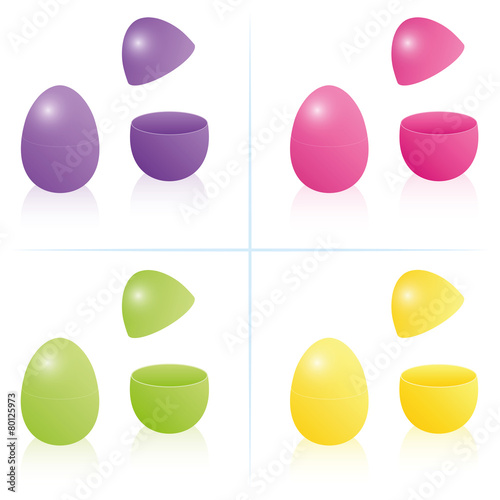 Easter Egg Box Open Closed Fillable