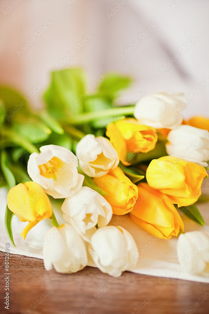 Photo of an ultrasound sonogram of an unborn baby with bouquet o Photo of an ultrasound sonogram of an unborn baby with bouquet o
