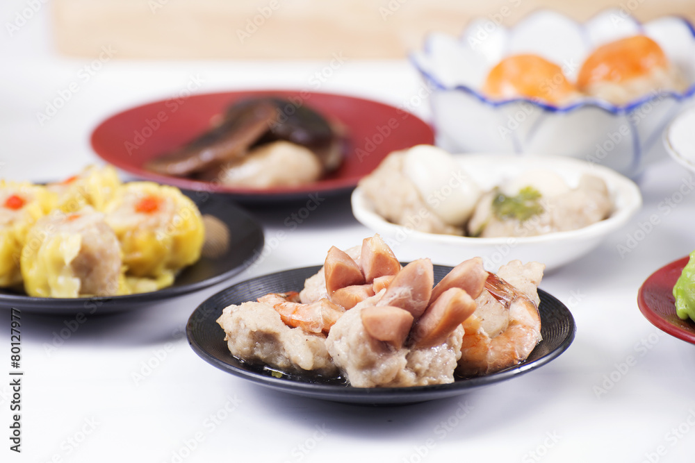 Group of stream Dim Sum chinese food (selective focus) Group of stream Dim Sum chinese food (selective focus)