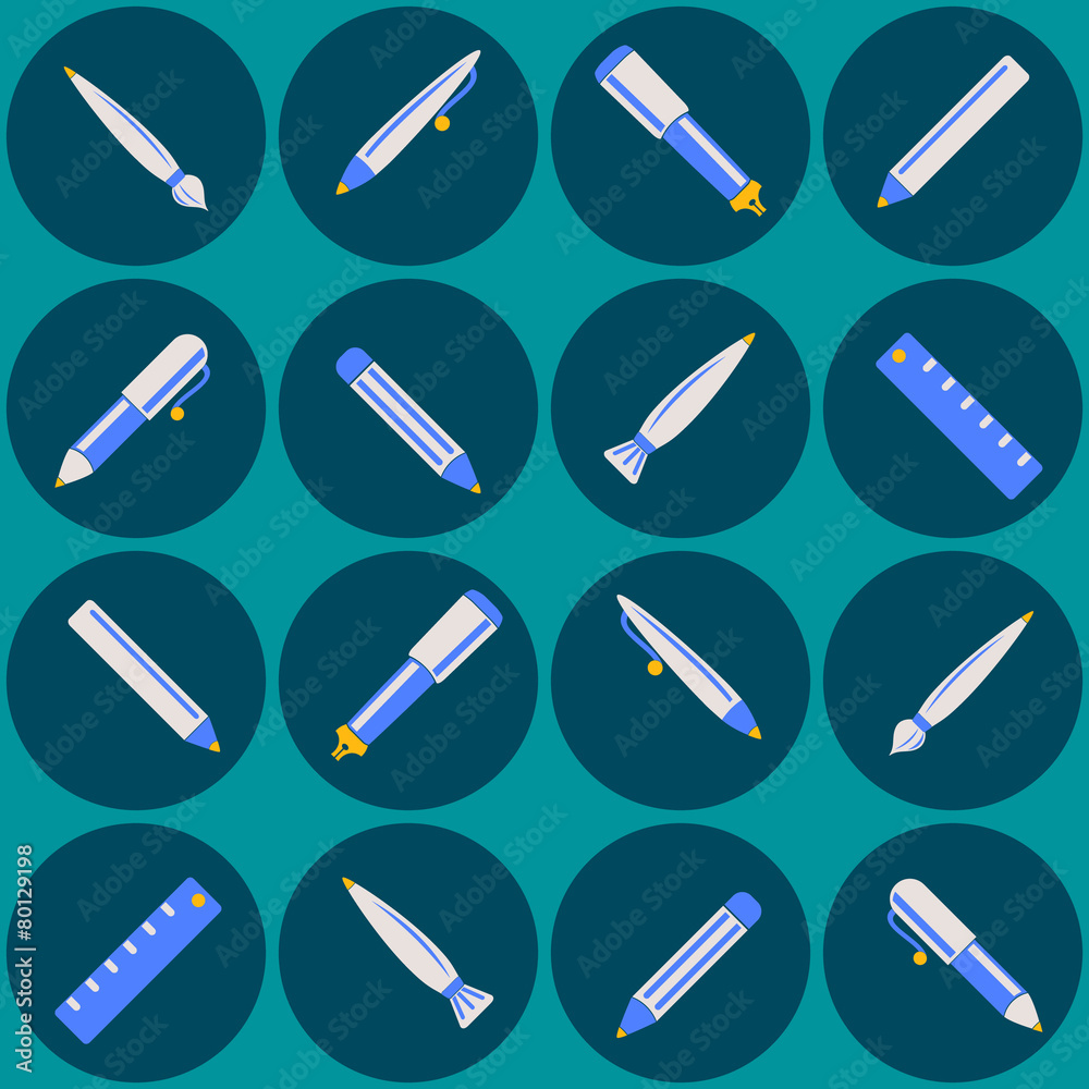 seamless background with office objects seamless background with office objects
