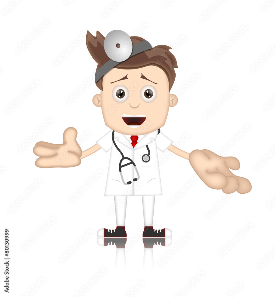 Friendly Ben Boy Doctor Doc Medicone Hospital Cartoon