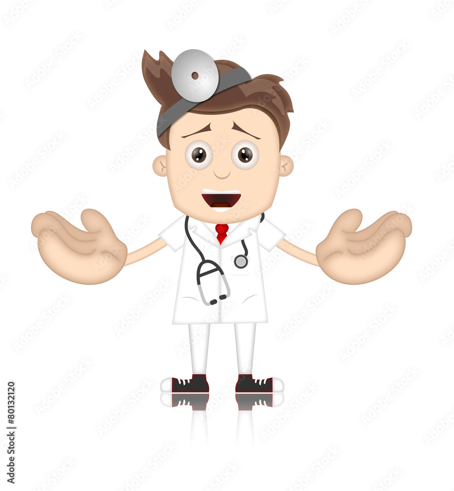 Friendly Ben Boy Doctor Doc Medicone Hospital Cartoon