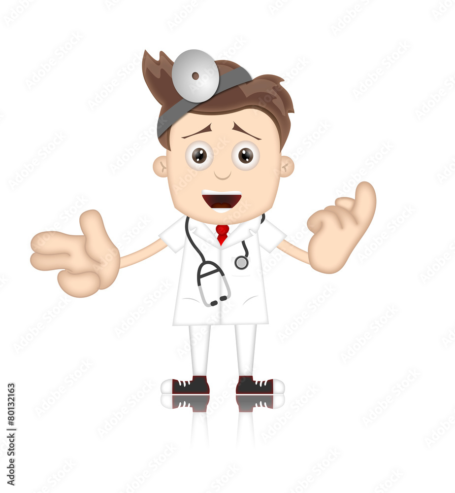 Friendly Ben Boy Doctor Doc Medicone Hospital Cartoon