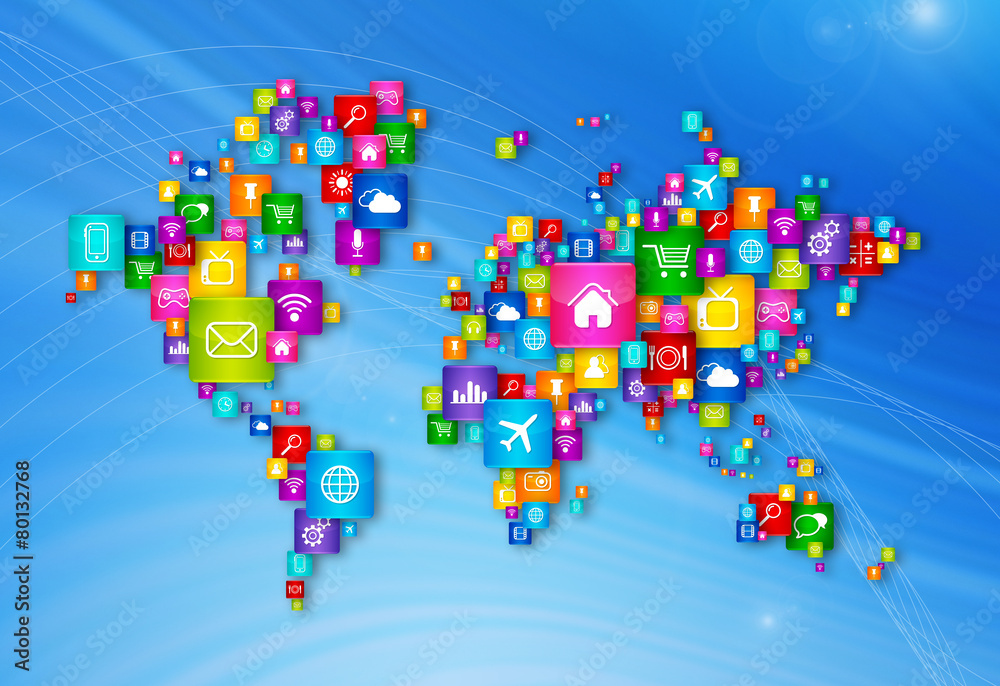World Map Flying Desktop Icons collection World Map Flying Desktop Icons collection