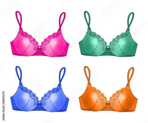 set of 4 bras