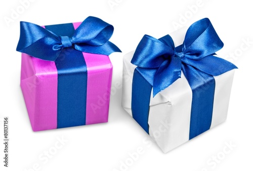 Gift. Holiday gifts isolate white background © BillionPhotos.com